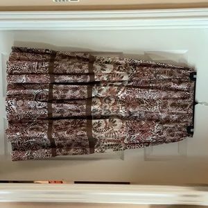 Multi patterned crinkle skirt